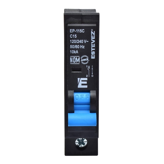 Interruptor Termomagnético Estévez 1 Polo 15A Para Hogar
