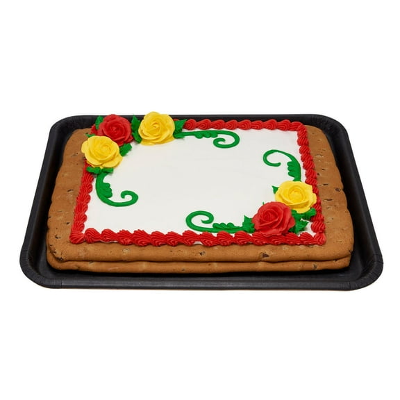 Roses Half Sheet Cookie Cake, Yellow and Red