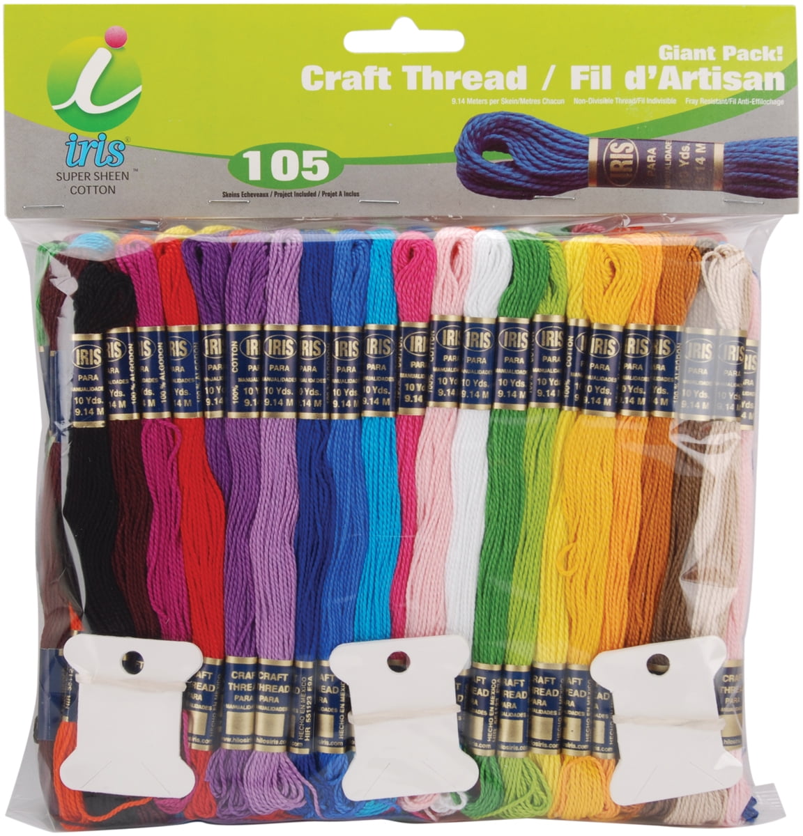 8m Iris 105-Pack Embroidery Giant Floss Pack