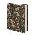 thumbnail image 1 of Funda para libro QRZIQRZ con diseño de gato y flores, algodón ajustable, 1 of 8