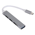 thumbnail image 1 of Super rápido Metal ,0 datos, adaptador divisor de 4 puertos OTG, transmisión de datos de súper alta Gris Macarena adaptador usb c hub dongle, 1 of 6