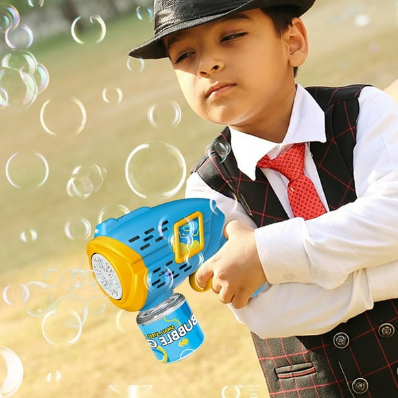 Toddler Toys 10 Hole Bubble Machine Children's Toys Light Handheld Bubble Machine Automatic Water Bubble Machine, Boys And Girls Toys Gift 50ml Toys for 2 Year Boy on Clearance