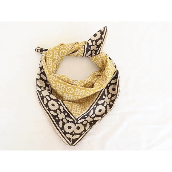 Magic bedding Handblock Cotton Bohemian Paisley Bandana 100% cotton soft bandana, Style Organic Cotton boho Neck Scarf Women for Bandana