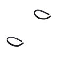 thumbnail image 3 of Jumpingount Diadema con diamantes de imitación para mujer, adorable, informal, a la moda, para peluquería, banda para la cabeza, adorno para la Negro 2piezas, 3 of 6