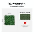 thumbnail image 4 of Decwin 12 Pieces 20" X 20" Boxwood Hedge Wall Panels Grass Wall Backdrop Greenery Wall Panels UV Stable Indoor Outdoor Decor, 4 of 6