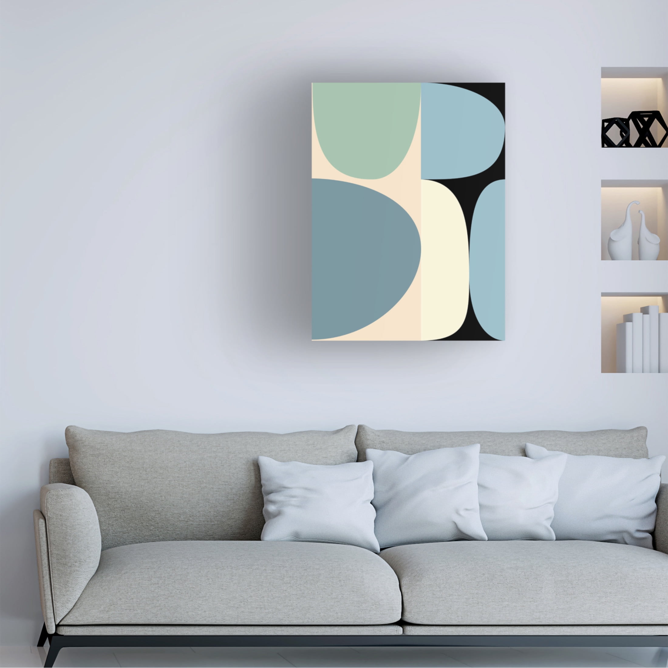 Trademark Fine Art Ana Rut Bre Mid Century Pastel 17 Canvas Wall Art