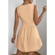 thumbnail image 2 of Vestido de verano PRETTYGARDEN 2025 sin mangas con cuello redondo caqui, 2 of 9