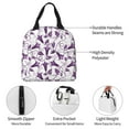 thumbnail image 2 of Kdxio Violets Flowers Print Insulated Lunch Bag,Reusable Tote Lunch Box for Women Men,Leakproof Cooler Lunch Bags for Work Office Travel Picnic, 2 of 6