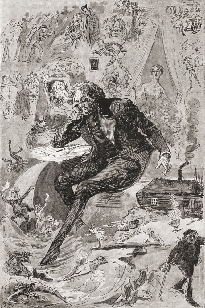 David Copperfield Illustration by Harry Furniss for the Charles Dickens ...