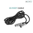 thumbnail image 2 of Movo MC-XLR3 Pro Series Balanced Male-to-Female XLR Microphone Cable - 10-foot (3m), 2 of 4