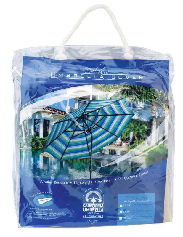 California Umbrella 9' Umbrella Cover with Beige Fabric