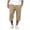 aa03_Khaki, variant on Elvqul Capri Pants for Men Pockets Pants Drawstring Elastic Waist Holiday Straight Leg Relaxed Fit Mens Trousers Lightweight