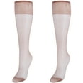 thumbnail image 2 of Hanes Silk Reflections Silky Sheer Knee Highs with Reinforced Toe 2-Pack, 2 of 3