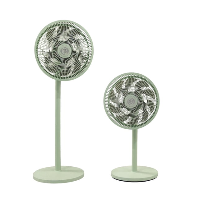 Ventilador 2 en 1 Tek Pie y Escritorio 14 base 15 aspas 96 cm Verde