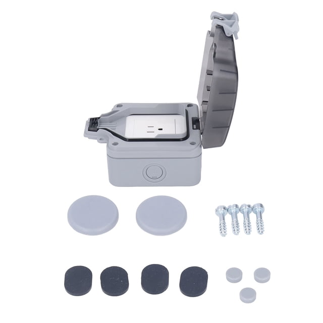 Tomacorriente impermeable EE UU 110V IP66 Caja de enchufe de interruptor de PC ignífugo a prueba de agua para patio de jardín ANGGREK Otros