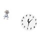 thumbnail image 5 of Figura de escritorio,Estante con estatua de astronauta para decoración de oficina y hogar,Reloj de pared,Reloj de pared con bailarina,reloj decorativo colgante.,Relojes de pared silenciosos, 5 of 8