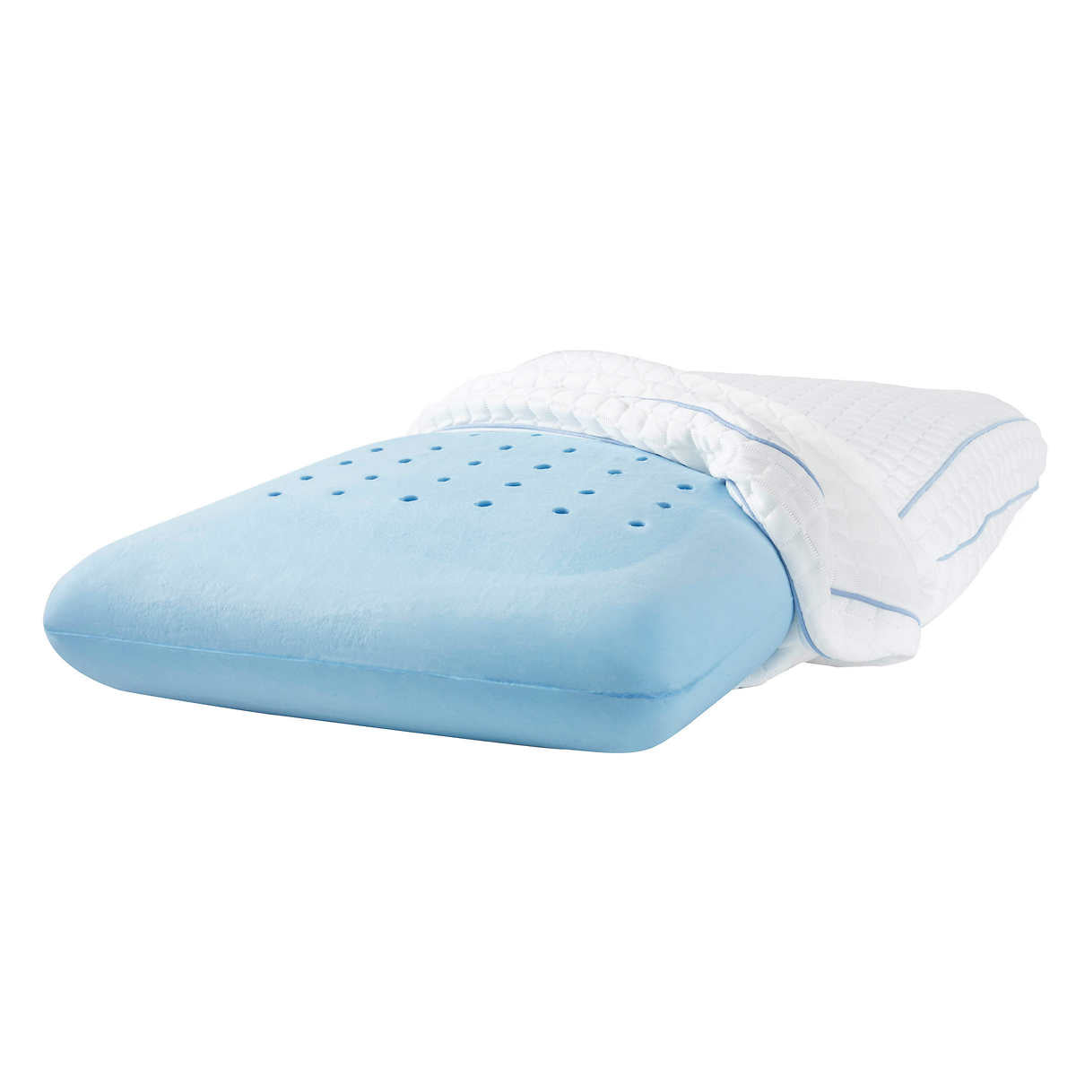 "PureLUX Simply Cool Gel Memory Foam Pillow, Queen "