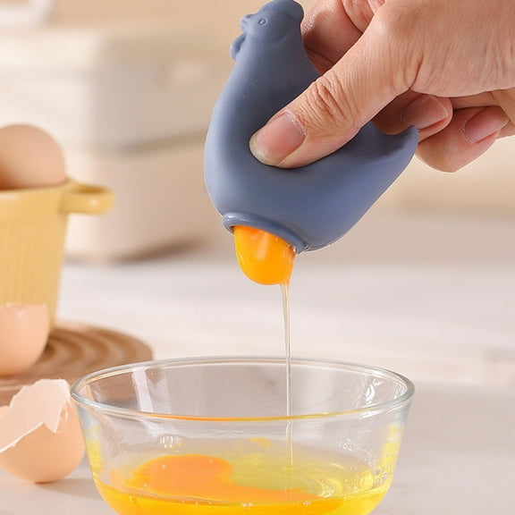 Chicken Shaped Egg Separator – 1.97in×3.35in×2.95in Cute Kitchen Gadget, Efficient Egg White Yolk Separator, Easy-to-Use Cooking Tool