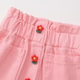 thumbnail image 3 of Wuxain Girls Skirts High Waist Denim Skirt With Floral Print Casual Mini Stretch Waist Pleated Short Jean Tutu Skirts For Kids Summer Dress, Pink, 12-18 Months, 3 of 8