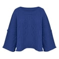 thumbnail image 4 of Gkeoshab Sweater Dress Long Sleeve Shirts for Women 2025 Fall Clothes Tunic Tops Loose Fit Dressy Crewneck Pullover Sweaters Blue L, 4 of 5