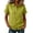 Green, variant on Women's Dress Shirts Causal Button Down Short Sleeve Shirt with Chest Pocket Breathable Linen Blouse for Women