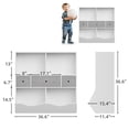 thumbnail image 2 of Kids Bookshelf and Bookcase Toy Storage Multi Shelf with Cubby Organizer Cabinet and Drawers for Boys Girls,for Children's Room, Playroom, Hallway, Kindergarten, School,Bedroom (White), 2 of 9