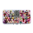 thumbnail image 4 of yuksok 600 Pieces Crafting Beads Glossy Multifunctional for Arts Earrings Bracelets Colorful, 4 of 9