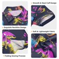 thumbnail image 3 of Dailycode Small Short Sleeve Button Down Shirts Neon Funny Dinosaurs Casual Shirt 3-10 Years, 3 of 9
