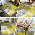 thumbnail image 6 of Yellow Grey 5x8 Area Rugs, Abstract Art Oil Painting Modern Geometric Non-Skid Rubber Backing Large Rectangle Rugs - Living Room Bedroom Home Office, Indoor Floor Mat Carpets Washable Rug, 6 of 9