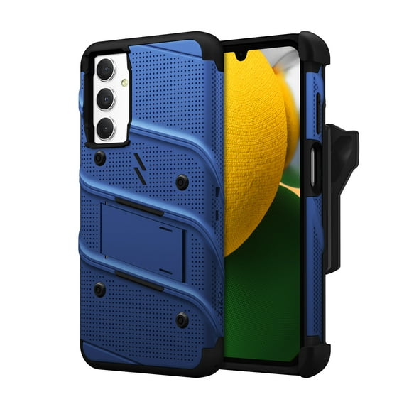 ZIZO BOLT BUNDLE FOR GALAXY A15 5G HOLSTER CASE WITH TEMPERED GLASS - BLUE