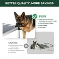thumbnail image 2 of FXW TitanNest Chew-Proof Elevated Dog Bed, Raised Cot for Indoor/Outdoor/Camping Use, Durable & Washable Padded Pet Bed for Large Dogs, 47.0" L x 29.0" W x 7.3" H, Gray, 2 of 7