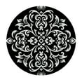 thumbnail image 2 of PIKWEEK  Arabic Style Abstract Floral Round Fitted Tablecloth Elastic Edge Waterproof Oil-Proof Table Cover Stain-Resistant Table Cloth Fits Round Tables, 2 of 7