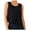 Black, variant on Timegard Athletic Tank Top for Women Round Neck Sleeveless Cropped Running Tee Shirts Loose Workout Top