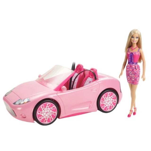barbie glam convertible walmart