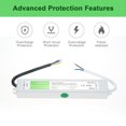 thumbnail image 4 of Generic 24V 20W Outdoor Waterproof Power Supply with IP67 Rating for LED Lights, Signs, and Displays - Short Circuit, Overload, Overvoltage Protection - AC90V-250V Input, 4 of 6