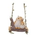 thumbnail image 2 of Estatua de jardín de animales de swing, linda figura, manualidades regalo divertido, adorno de resina de dibujos animados, escultura colgante para Estatua de búho, 2 of 8