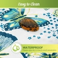 thumbnail image 3 of Outdoor Tablecloth with Umbrella Hole and Zipper, Spring/Summer Waterproof Table Cover for Picnic/BBQ/Garden(60" Round,Green Butterfly), 3 of 5