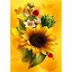 thumbnail image 1 of Diamante pintura girasol completo cuadrado taladro imagen de diamantes de imitación DIY dibujo Hugtrwg Para estrenar, 1 of 1
