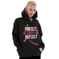 thumbnail image 5 of Breast Cancer Protect Detect Reflect Hoodie Sweatshirt Women Brisco Brands S, 5 of 6