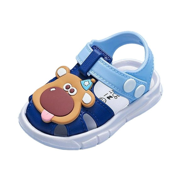 WZEIIOT Toddler Girls Sandal Cute Cartoon Soft Sole Non Close Toe Sport Sandals Summer Breathable Lightweight Casual Outdoor Summer Shoes