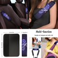 thumbnail image 4 of Renewold Sea Turtle Rose Galaxy Violet Car Seat Covers Set 11 PCS, with Soft Breathable Steering Wheel Seat Belt Covers Coasters Keychain Universal Fit for Most Vehicles, 4 of 7