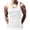 White, variant on Breezora Men Solid Slim Fit Tank Top Sleeveless Muscle Summer Essential Training Base Layer for Casual Workout L Size Army Green
