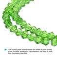 thumbnail image 3 of Uxcell 1600Pcs 4mm Bicone Glass Beads Small Faceted Green, 3 of 6