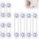thumbnail image 1 of Cerraduras de Seguridad para Bebés Cerradura de Seguridad para Cajones, Armarios, Puertas, Armarios, Nevera, Pestillos de Seguridad de Plástico Transparente, 8 Piezas, 1 of 5