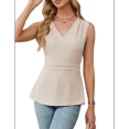 thumbnail image 2 of Women'S Summer Tank Tops Dressy Casual Blouses Business Work Outfits Sleeveless Peplum Shirts M, 2 of 7
