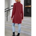 thumbnail image 2 of SIEANE Women's Knit Cardigan Casual Long Sleeve Drape Knit Sweater Open Front Cardigan,XXL, 2 of 5