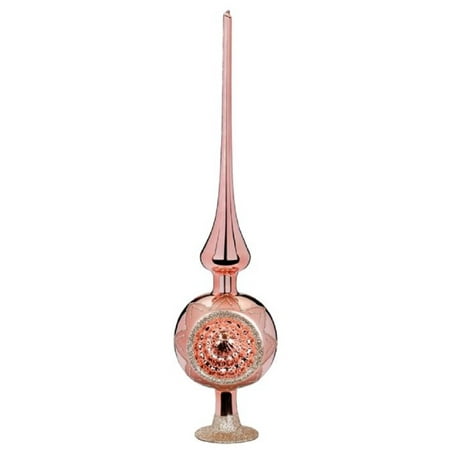 Inge Glas Pink Blossoms Reflections Finial German Glass ...