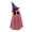 Pink, variant on LED Lighted Standing Ghost Decor with Witch Hat Cute Glowing Halloween Tabletop Ornament Multi Color Weatherproof Spooky Figure for Porch Yard Mantel Living Room Party 9.45Inch