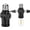 1, variant on 3 Prong Light Socket to Plug Adapter,E26 Outdoor Light with Outlet,E27 Light Bulb to 2/3 Prong Outlet Plug Splitter Converter for Garage Porch CCTV Camera (1, Black)