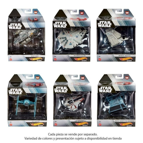 Vehículo de Juguete Hot Wheels Star Wars Select Starships Varios Modelos 1 pza